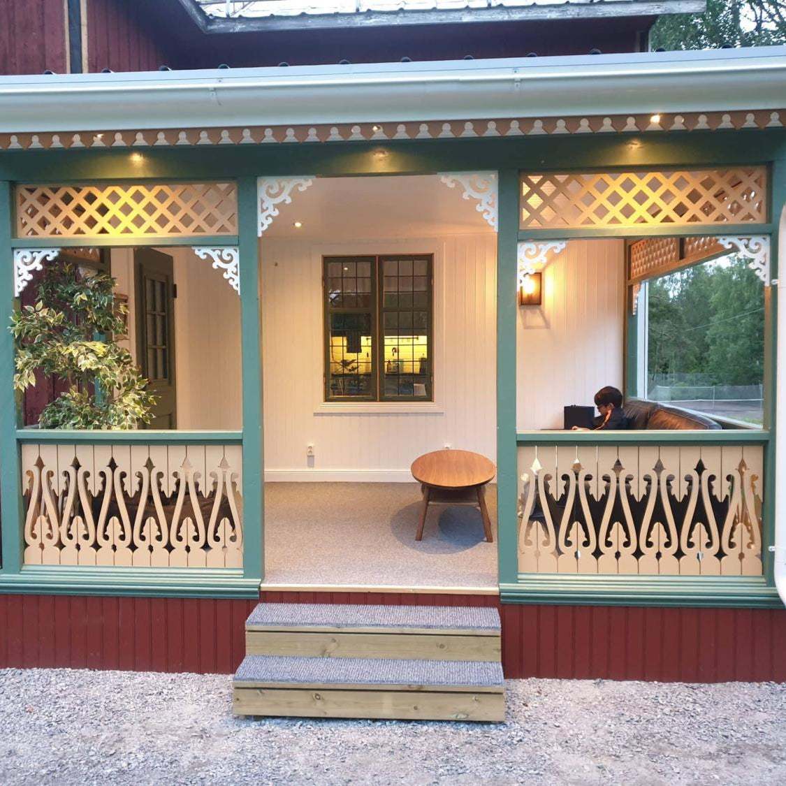 Zierkonsole für Veranda - Birkenholz - Nr. 1-001-B