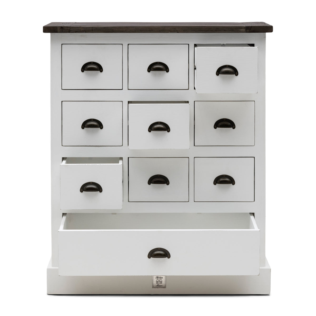 Newport Kommode – Elegante Aufbewahrung mit Holzplatte & vielen Schubladen