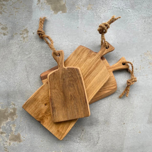 Holzbrett "Klassiker" aus Natureiche in verschiedenen Größen