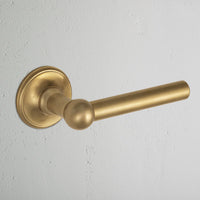 Corston Harper gefederter Türgriff – Antikes Messing