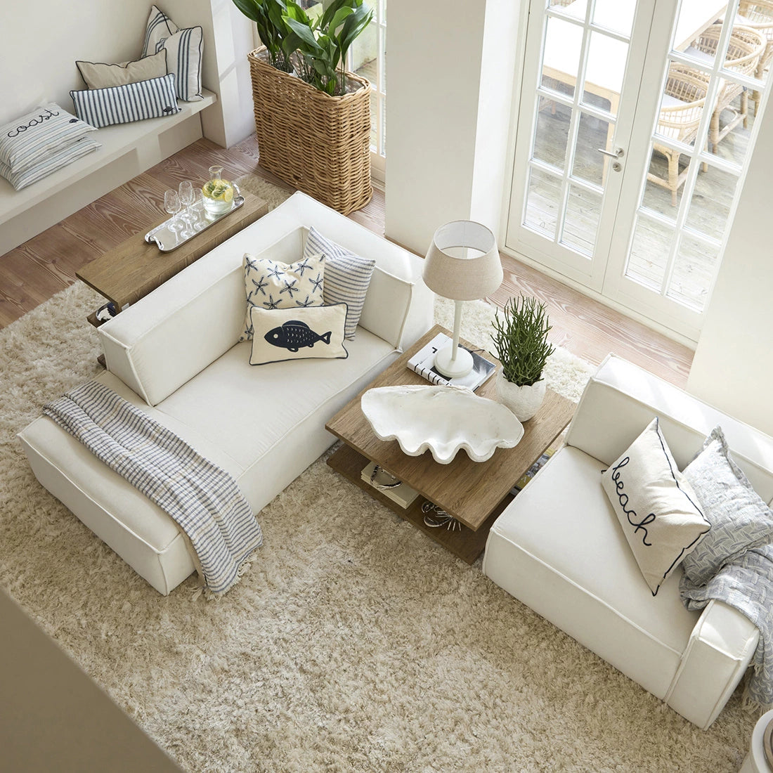 Coast Chaiselongue Eckteil Rechts – Modernes Sofa-Modul mit Lounge-Charakter in Weiß
