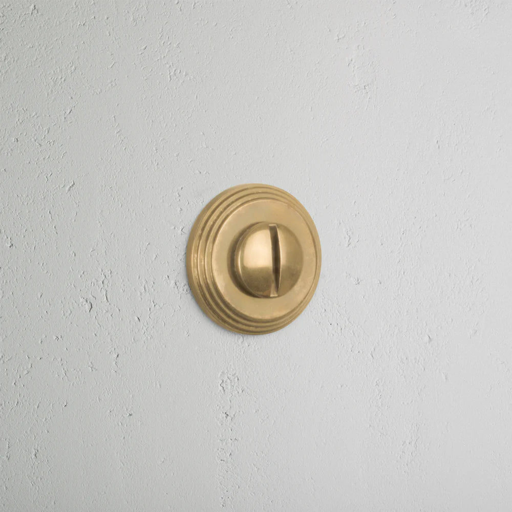 Corston Warwick Badverriegelung Rosettengarnitur – Antikes Messing