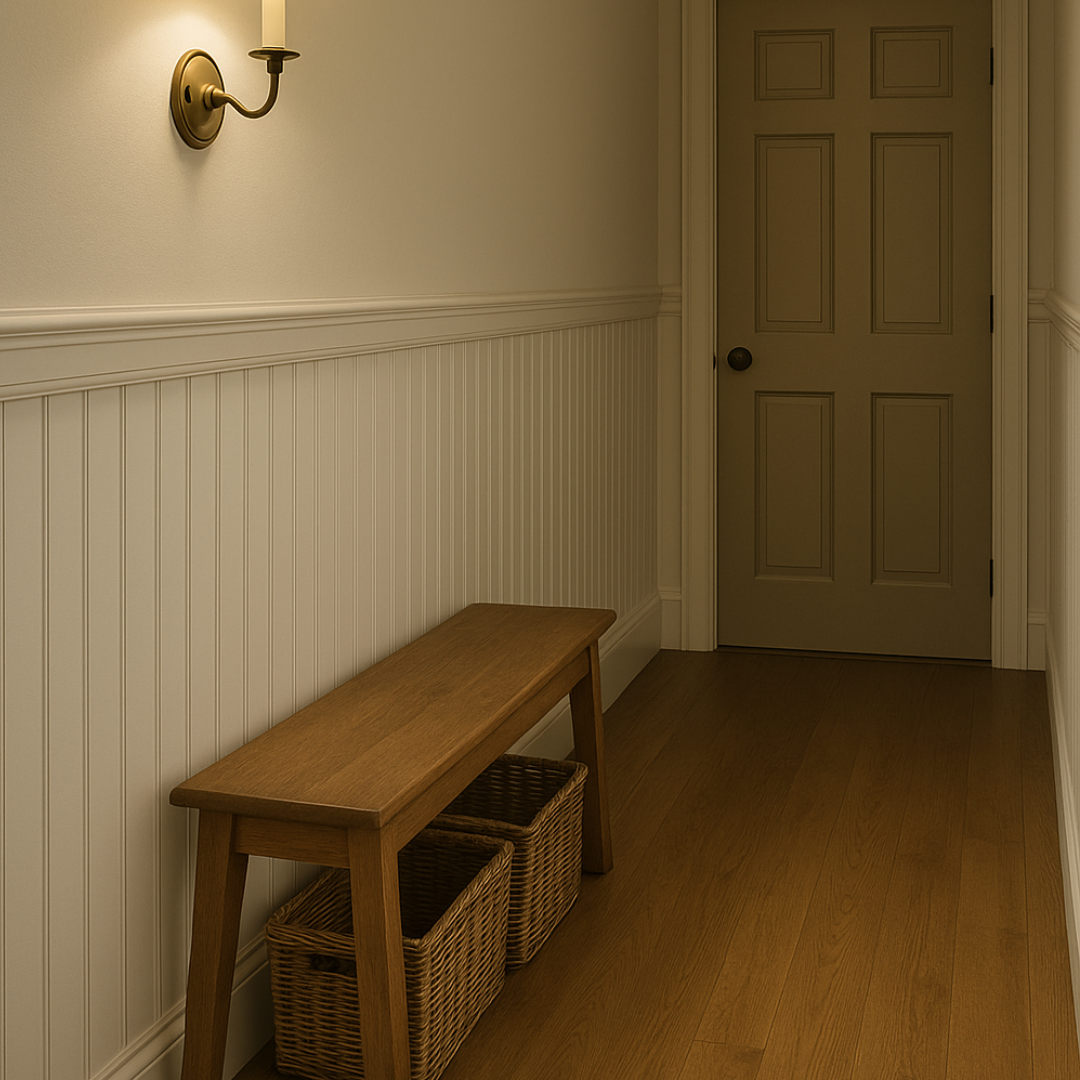 Elegante Schwedenpaneele, langlebig und pflegeleichte MDF Wandpaneele mit Nut-und-Feder-System