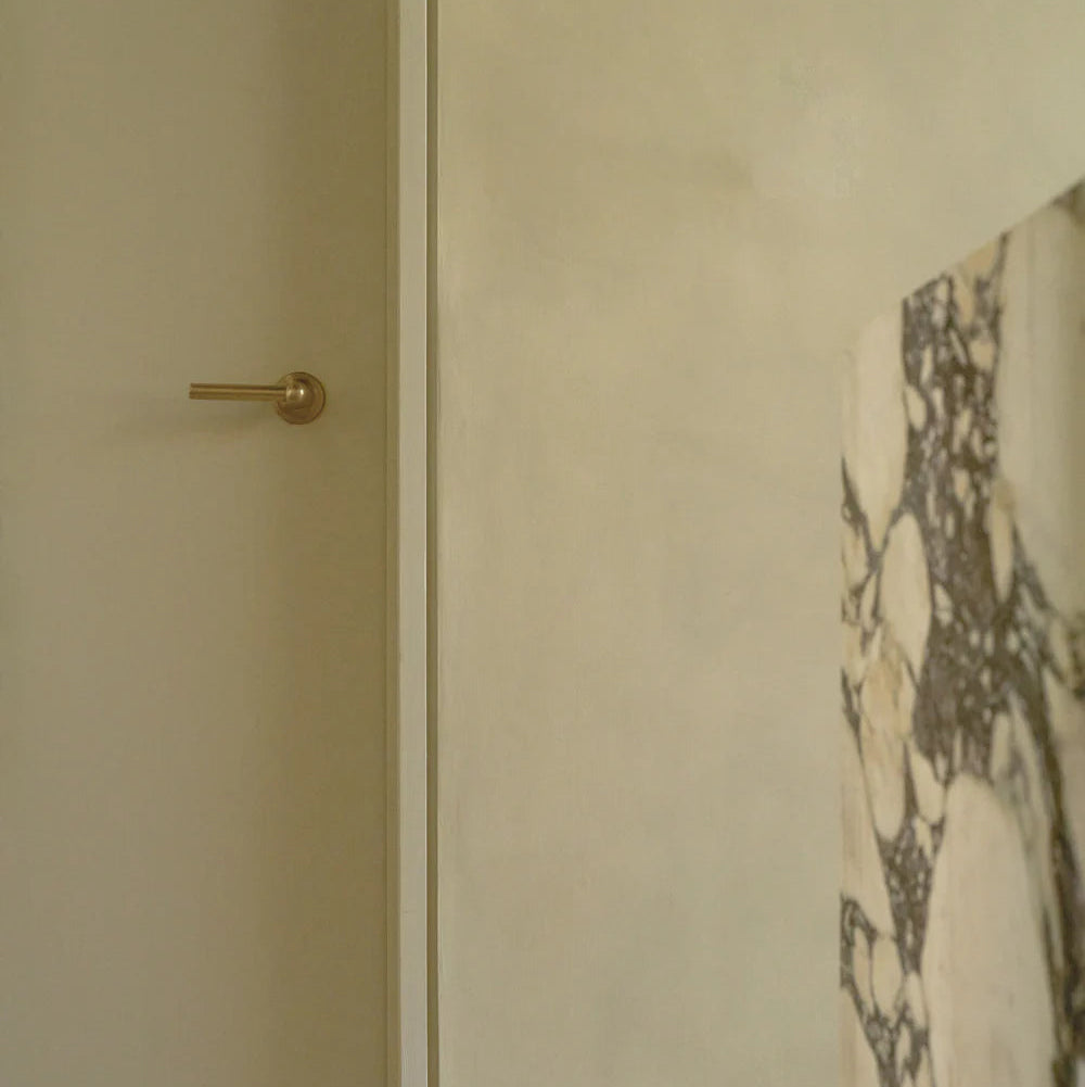 Corston Harper gefederter Türgriff – Antikes Messing