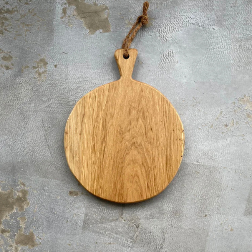 Holzbrett "Pizza" aus Natureiche in verschiedenen Größen