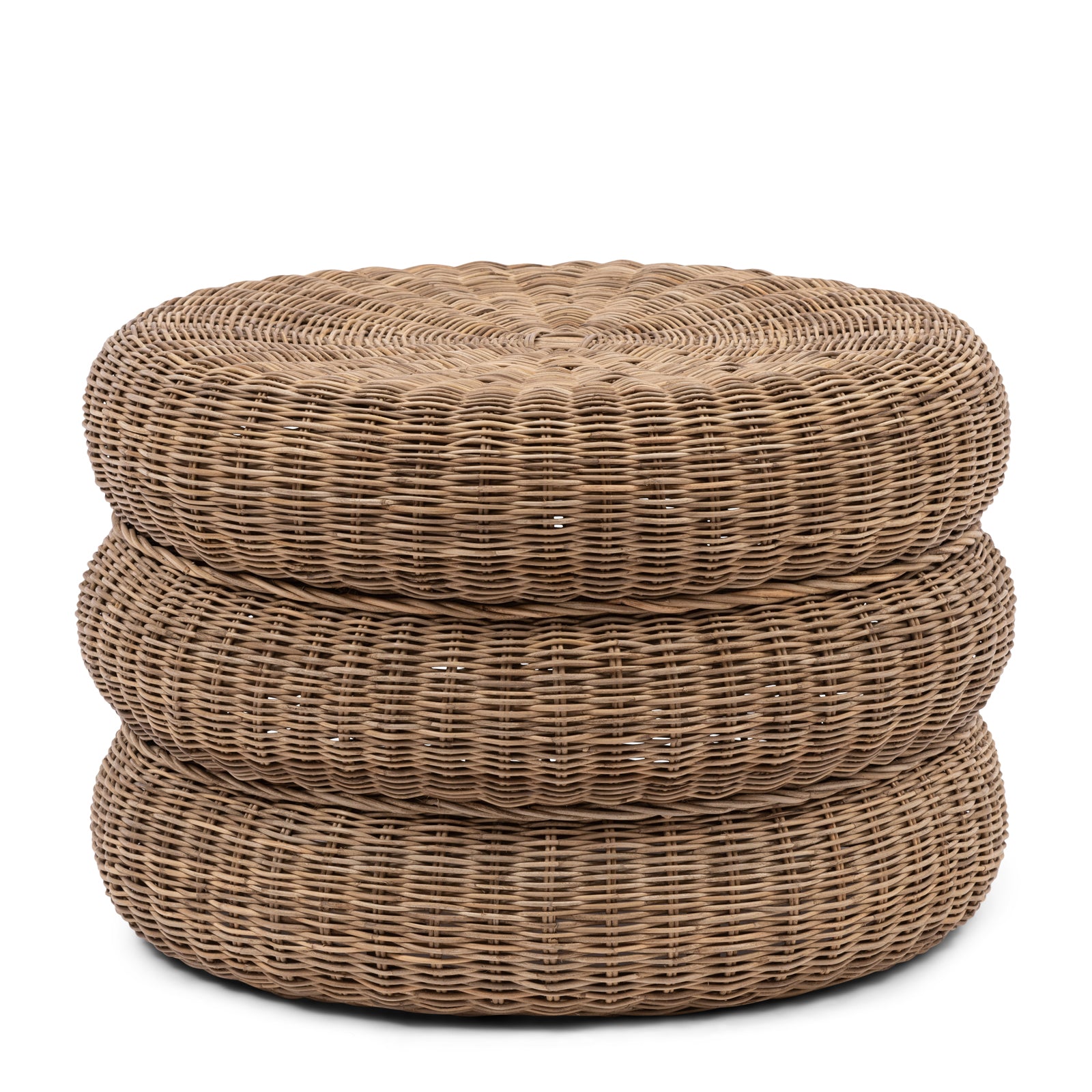 Rattan Hocker /  Beistelltisch