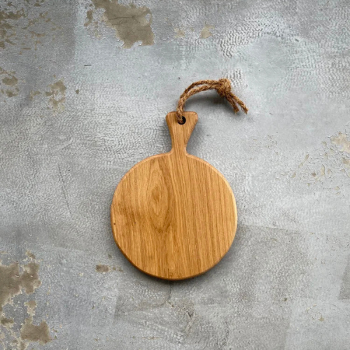 Holzbrett "Pizza" aus Natureiche in verschiedenen Größen