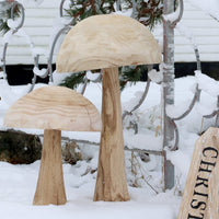 Pilz handgefertigt aus Holz klein 40cm