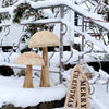 Pilz handgefertigt aus Holz klein 40cm