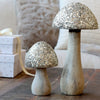 Deko-Pilz mit Glitzer 25cm