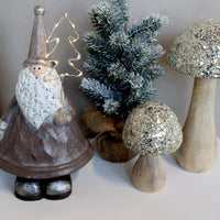 Deko-Pilz mit Glitzer 25cm