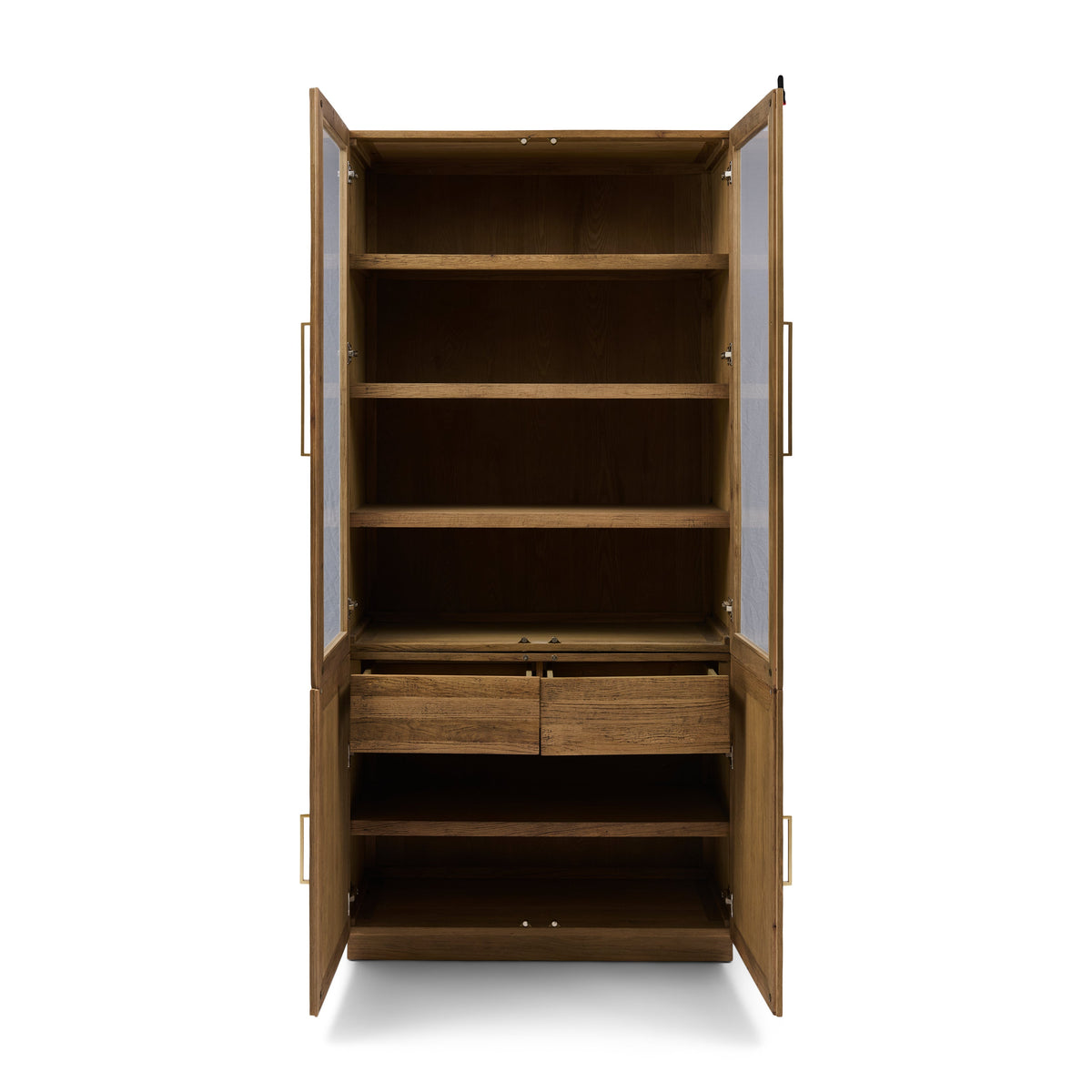 Riverside Vitrine – Großzügiger Buffet-Schrank mit Lamellentüren im maritimen Stil