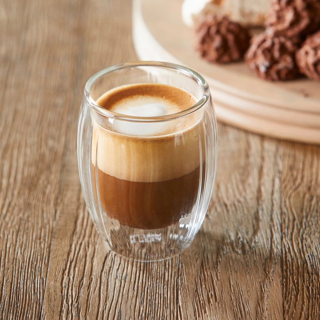 Cappuccino-Glas Doppelwandig