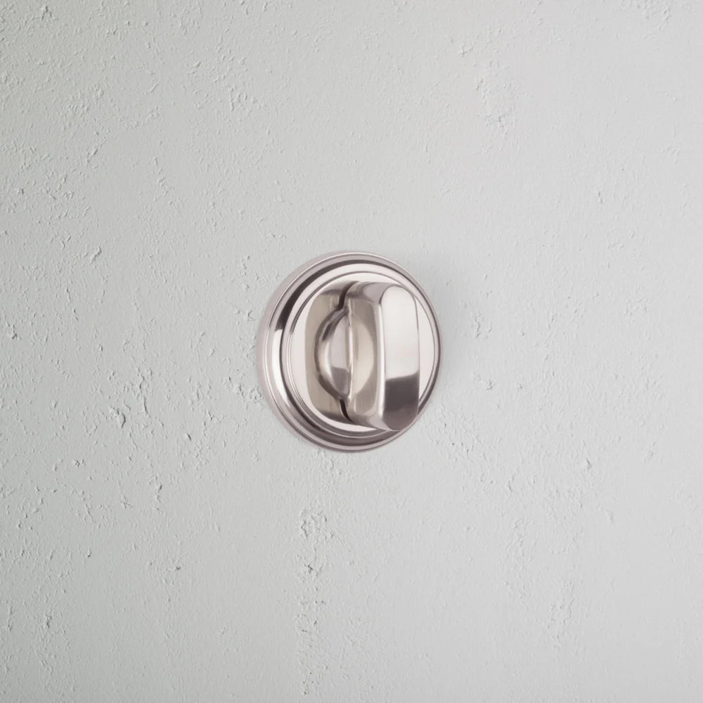 Corston Canning Badverriegelung Rosettengarnitur – Poliertes Nickel