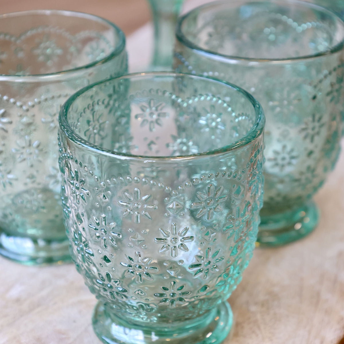 Bunte Wassergläser mit schönem Muster 6 Stück