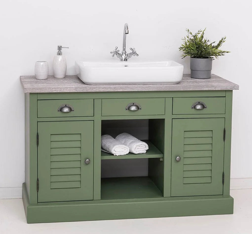 Waschbeckenunterschrank aus Massivholz – Moderner Waschtisch mit natürlicher Eleganz