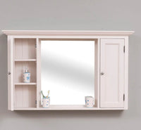 Waschbeckenschrank aus Massivholz mit Spiegel – Hängeschrank für dein Badezimmer