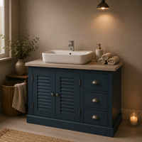 Waschbeckenunterschrank Provence aus Massivholz – Landhaus Waschtisch mit zeitlosem Charme