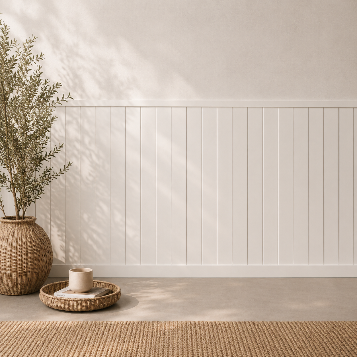 Elegante Schwedenpaneele, langlebig und pflegeleichte MDF Wandpaneele mit Nut-und-Feder-System