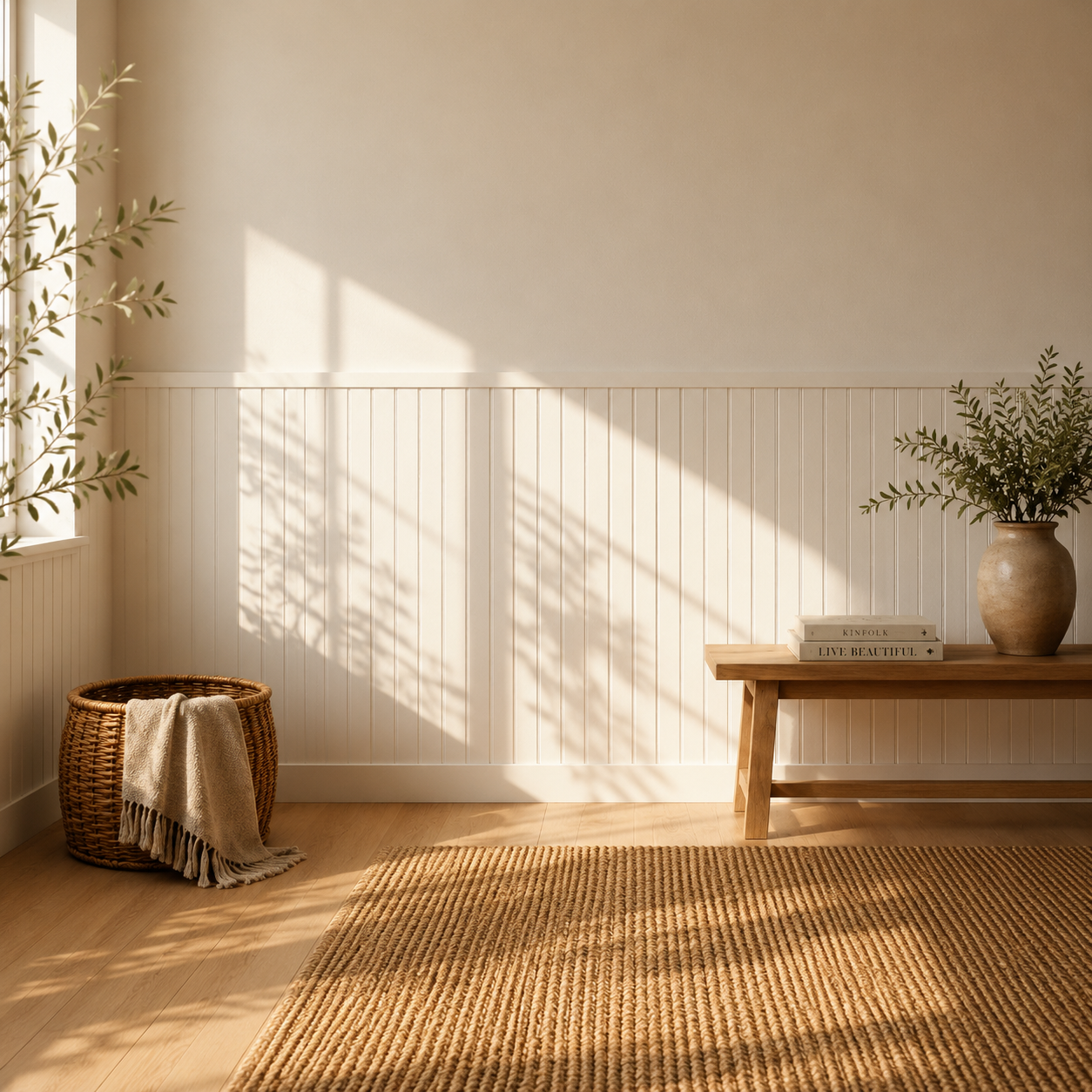 Elegante Schwedenpaneele, langlebig und pflegeleichte MDF Wandpaneele mit Nut-und-Feder-System