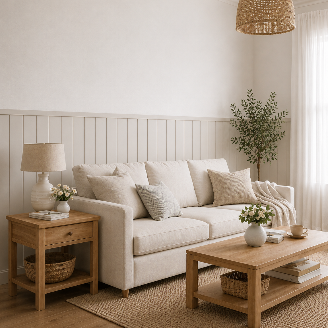 Elegante Schwedenpaneele, langlebig und pflegeleichte MDF Wandpaneele mit Nut-und-Feder-System