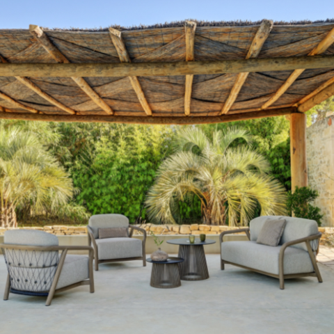 CHESTER 2-Sitzer Loungesessel – Elegantes Outdoor-Sofa mit Flechtdesign