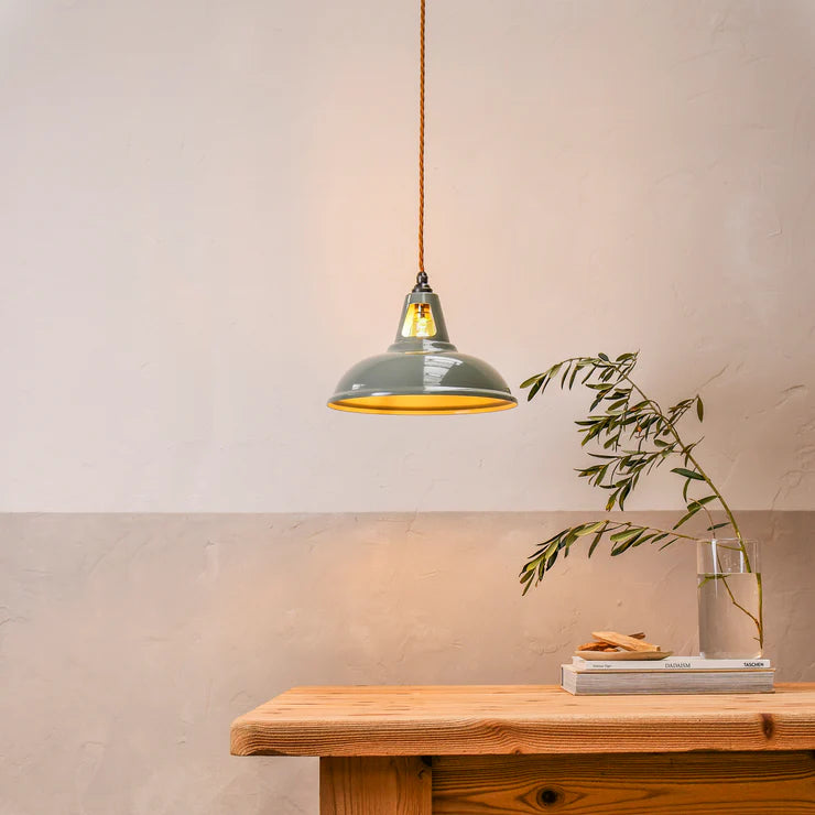 Factory Pendant - Olive Grey