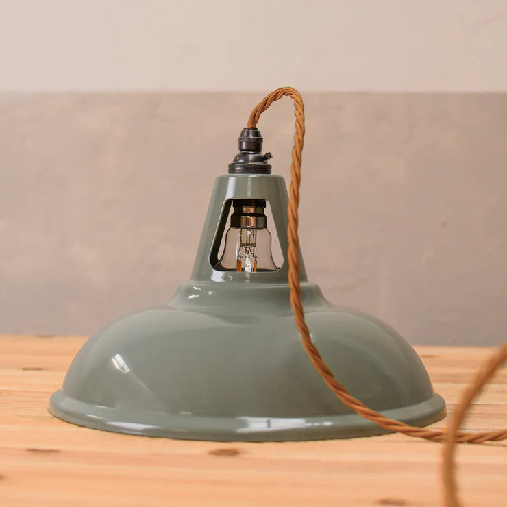 Factory Pendant - Olive Grey