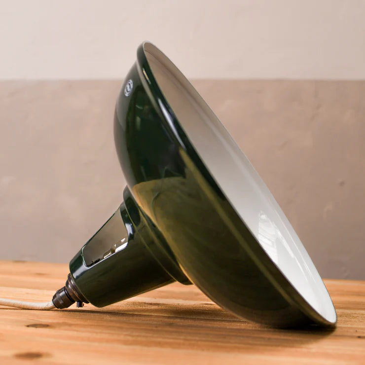 Factory Heritage Racing Green – Handgefertigte Pendelleuchte im Industrial Stil