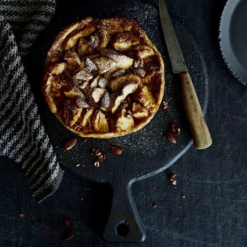 Pizza Holzbrett Eiche Schwarz – Pizza Board Black Edition aus massivem Eichenholz