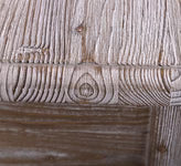 Breiter Waschbeckenunterschrank aus Massivholz – Großzügiger Waschtisch aus Holz