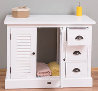 Waschbeckenunterschrank Provence aus Massivholz – Landhaus Waschtisch mit zeitlosem Charme