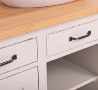 Waschbeckenunterschrank aus Massivholz – Moderner Waschtisch mit natürlicher Eleganz