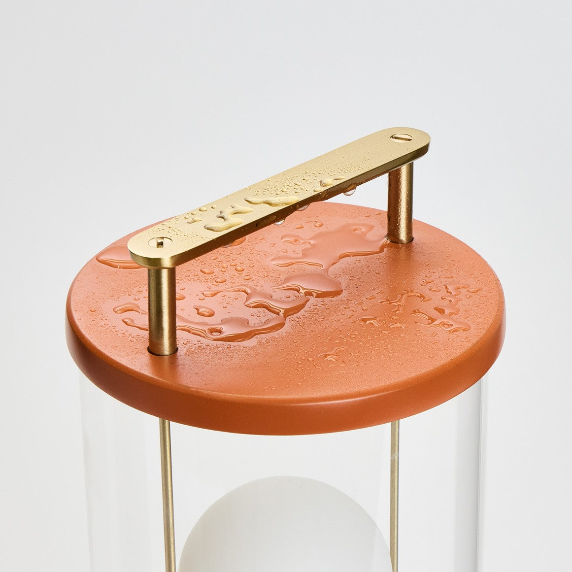 Muse – Tragbare Designerlampe in Claycourt Orange mit Dim-to-Warm & IP44