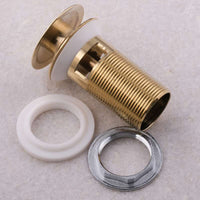 PaulGurkes Pop-Up Gold Ablaufgarnitur für Waschtischarmaturen Excenter