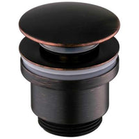 PaulGurkes Ablaufventil Retro Schwarz – Ohne Überlauf & verschließbar für Waschbecken