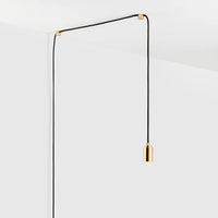 Plug - In - Pendelleuchte in Messing