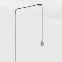 Plug-In-Pendelleuchte in Graphit