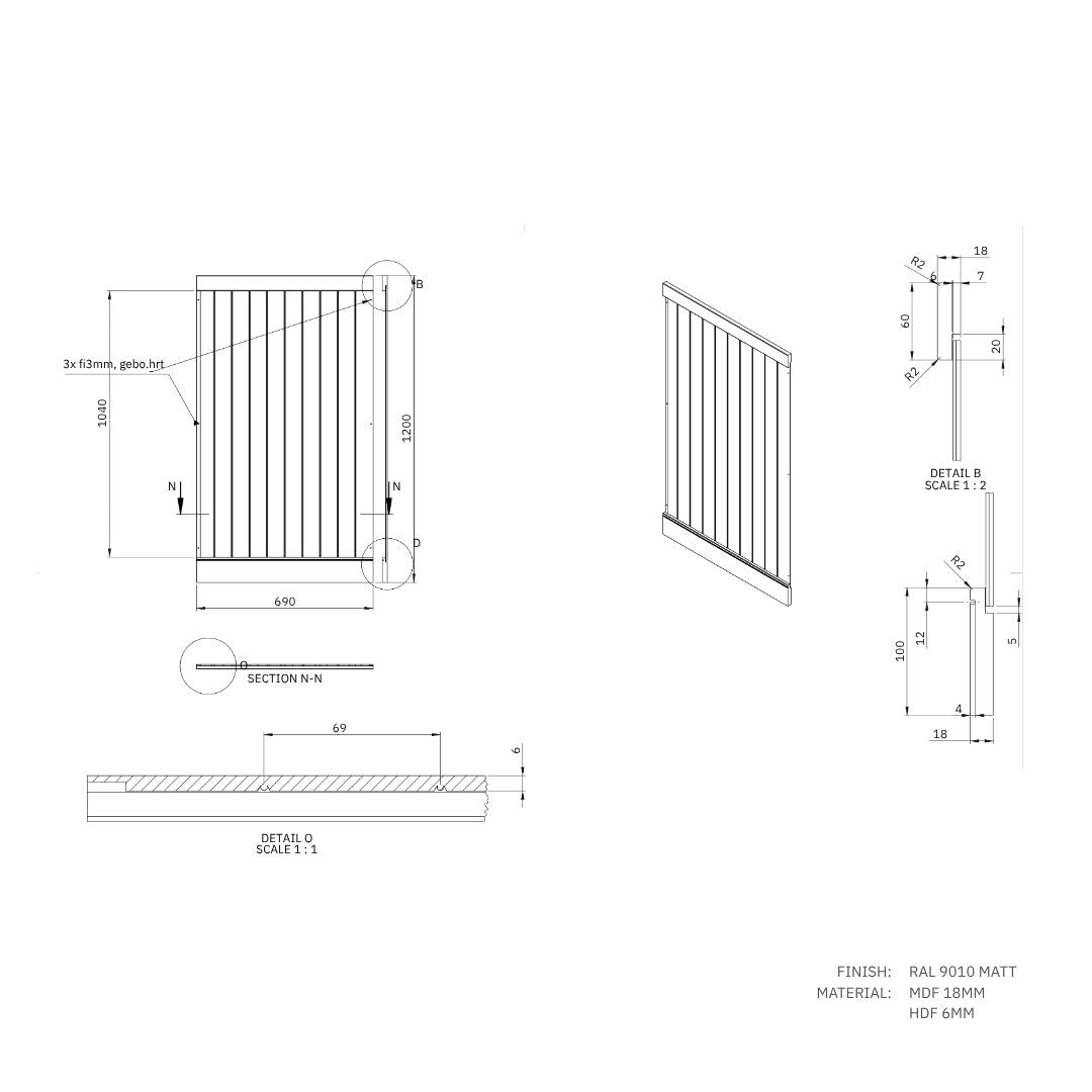 Elegante Schwedenpaneele, langlebig und pflegeleichte MDF Wandpaneele mit Nut-und-Feder-System