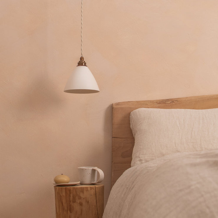 Rocco Light Chalk – Helle Deckenleuchte aus natürlichen Materialien