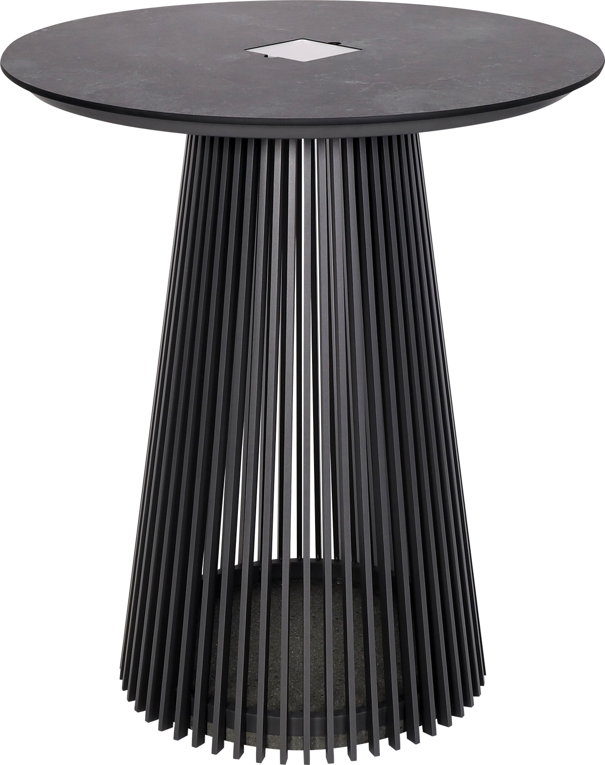 HALO Bartisch – Beleuchteter Design-Bartisch mit Solartechnologie & HPL-Tischplatte