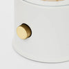 Die tragbare Lampe „Muse“ in Candlenut-Weiß