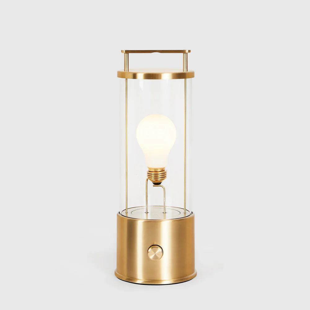 Muse – Tragbare Designlampe aus massivem Messing (Special Edition) mit Dim-to-Warm & IP44