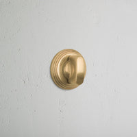 Corston Warwick Badverriegelung Rosettengarnitur – Antikes Messing