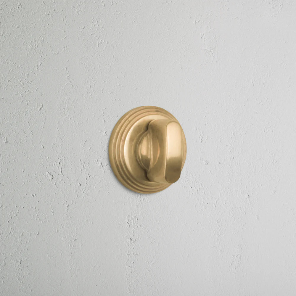 Corston Warwick Badverriegelung Rosettengarnitur – Antikes Messing