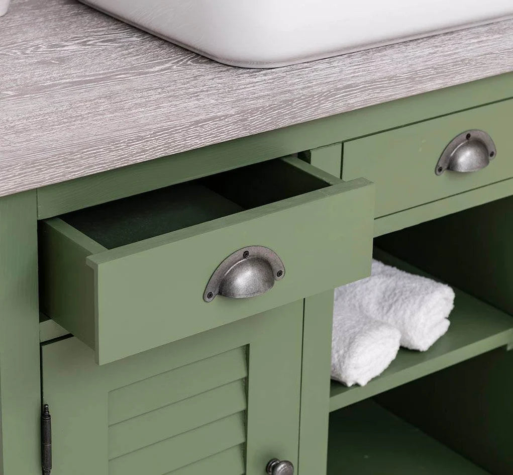 Waschbeckenunterschrank aus Massivholz – Moderner Waschtisch mit natürlicher Eleganz