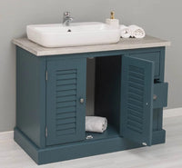 Waschbeckenunterschrank Provence aus Massivholz – Landhaus Waschtisch mit zeitlosem Charme