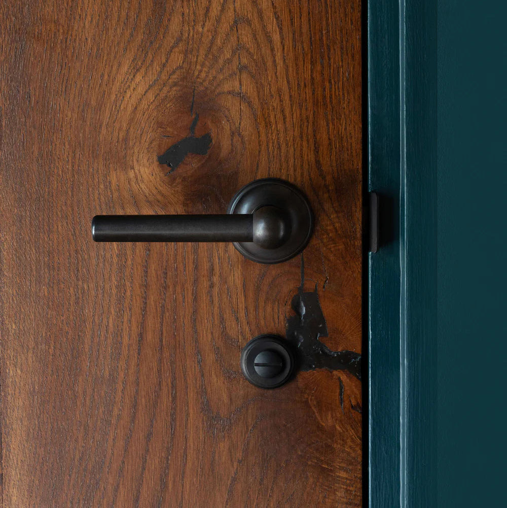 Corston Harper gefederter Türgriff – Bronze