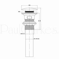 PaulGurkes Popup Excenter Messing gebürstet