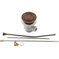 PaulGurkes Excenter Ablaufgarnitur in Kupfer gebürstet